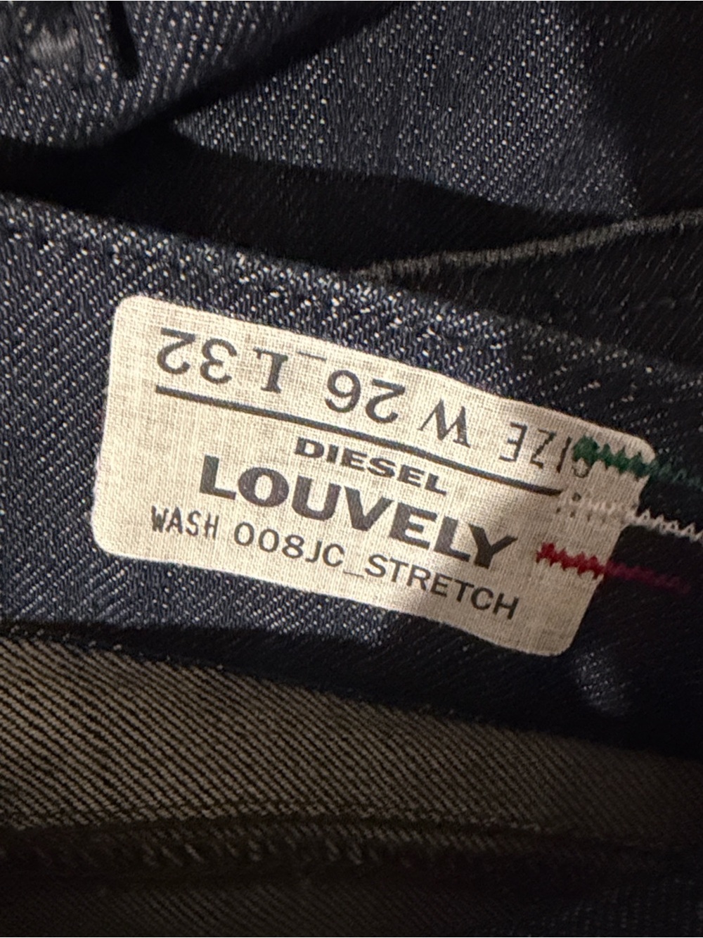 Diesel Louvely - Wash 8JC - Dark Indigo Flared Women's Denim. Made in Italy - Picture 9 of 12